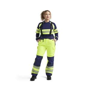 BLAKLADER - 187519773389SS Pantalones de invierno Hi-Vis Amarillo/Azul marino-EAN 7330509860533 ROPA DE TRABAJO DE LA HI-VIS - Product Image 3