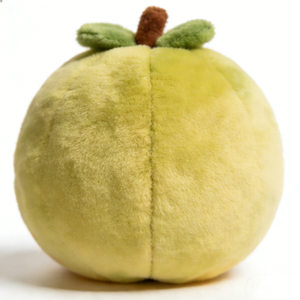 Peluche guava sphérique personnalisée, couleur jaune-vert pâle, avec coutures segmentées discrètes, jouet en peluche guava. - Product Image 5