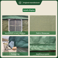 Tente de camouflage à structure en acier, abri de terrain robuste pour l'extérieur, modulaire, imperméable, résistante au vent, quatre saisons, 30 places, écologique