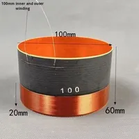 Haut-parleur de scène à bobine mobile en fibre de verre de 100 mm haute puissance, 100 mm de diamètre, 8 ohms, accessoire interne et externe, prix de gros