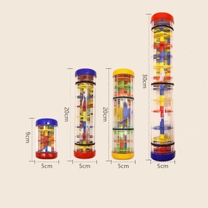 Wholesale Orff Percussion <b>Instrument</b> Plastic Rain Sound Tube <b>Musical</b> <b>Instruments</b> Plastic Sand Tube Rattle Toy for Baby - Product Image 2