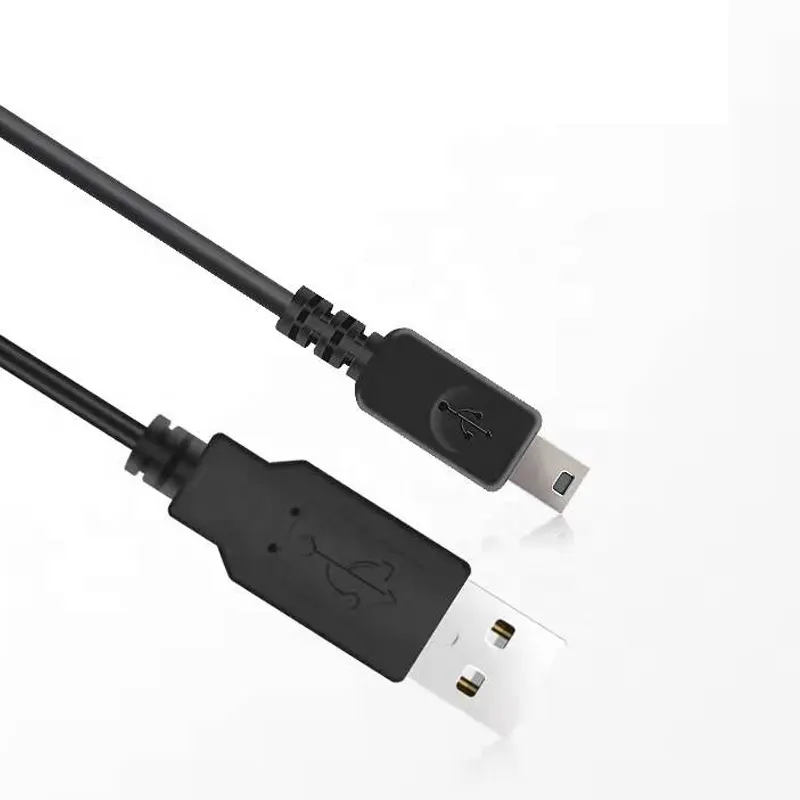 العرف USB 2.0 ذكر إلى 5pin البسيطة USB, العرف USB ذكر إلى 5pin البسيطة USB وحدة تحكم جوبرو PS4 تحكم مشغل MP3 داش كاميرا GPS PVC الأسود