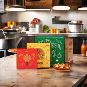 パーソナライズされた小さなバイオ分解可能なピザボックス6 <span class=keywords><strong>8</strong></span> 9 10 12 16 18インチ食品工業用小さなピザボックスブランド - Product Image 4