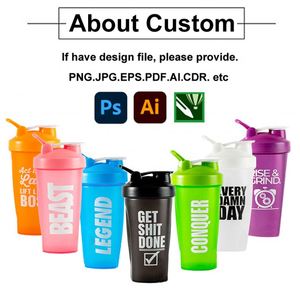 Bouteille shaker personnalisée avec logo en gros, bouteille shaker pour le fitness, bouteilles de protéines pour la salle de sport, bouteilles en plastique PP sans BPA, échantillon gratuit - Product Image 3