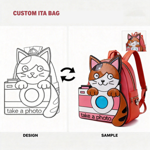 Custom Cat <b>Camera</b> Ita Bag With Insert <b>backpack</b> Clear Window New Arrivals Cheap Women's Low Price Elegant Handbags Made in China - Product Image 1
