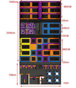 Parque de Trampolines Grande Todo en Uno de Grado Comercial con Temática Urbana, Equipo de Juegos Suaves para Niños y Adultos - Product Image 5