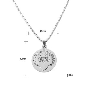 Yunnique – collier avec pendentif aigle en acier inoxydable pour hommes, Style rétro Punk, 12017 - Product Image 4