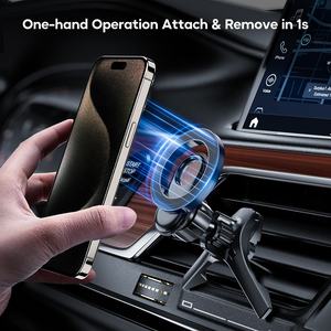 Vente chaude multi-angle réglable ABS matériel navigation selfie magnétique voiture <span class=keywords><strong>support</strong></span> de téléphone portable évent voiture <span class=keywords><strong>support</strong></span> de téléphone - Product Image 2