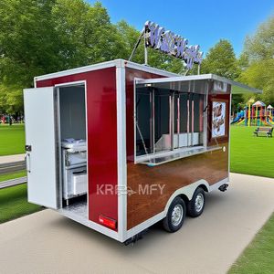 Chariot à glaces entièrement équipé, vitrine de concession, cuisine mobile, camion de restauration, remorque de boulangerie - Product Image 2