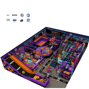 BAIHE Centre de jeu professionnel pour enfants Toboggans en plastique Ensemble aire de jeux intérieure pour enfants - Product Image 1