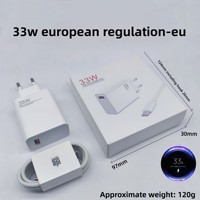 Pour téléphones, chargeur rapide 67W, ensemble de câbles de données Type-C, adaptateur de charge USB double port, QC 3.0, blanc, garantie de 3 mois