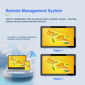 Kiosques numériques commerciaux d'extérieur personnalisés OEM, écrans d'affichage publicitaires résistants aux intempéries, écran mural avec mur vidéo - Product Image 4