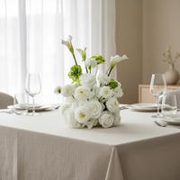 Fleur artificielle en soie au toucher réel, 30cm, 50cm, 60cm, 70cm, 80cm, boule de fleurs pour centre de table de mariage