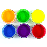 Pigment fluorescent en poudre de néon à base d'eau à base de solvant 12 couleurs pour peinture/résine/Slime/jouet/plastique