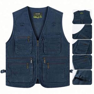 Vêtements de travail de haute qualité pour hommes, logo personnalisé, col en V, veste décontractée écologique, veste d'hiver chaude, multi-poches, randonnée, camping - Product Image 4