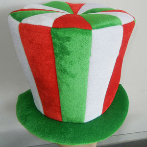 Chapeau drapeau italien pour le fun du carnaval, chapeau pour supporters de football, chapeau haut-de-forme en velours personnalisé W683-<span class=keywords><strong>2</strong></span> - Product Image 3