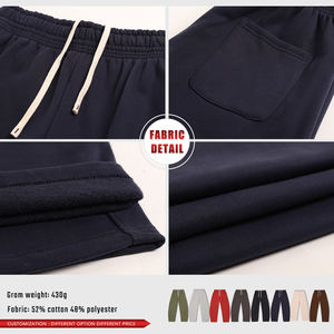 Pantalon de survêtement en molleton de laine 430 GSM pour homme, coupe cintrée, chaud pour l'hiver, avec cordon de serrage, service OEM disponible - Product Image 6