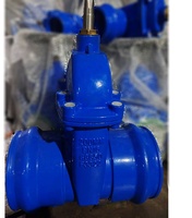 Vanne à opercule double en fonte GGG50, taille 200MM DN200, avec volant ou capuchon de tige, pour raccordement de tubes PVC PN10 PN16, direct usine