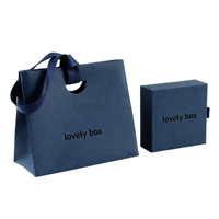 Boîte à bijoux coulissante de luxe avec logo personnalisé, boîte d'emballage pour bagues, boucles d'oreilles, colliers, avec sac en papier pour bijoux