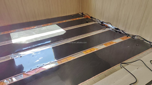 Alfombrilla de calefacción de carbono para suelo eléctrico radiante de infrarrojo lejano de 220W/M2, Material de grafeno de 110V/220V/230V para uso en hoteles - Product Image 2