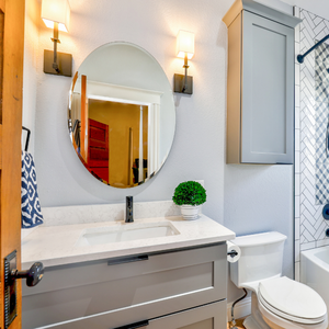 2025, diseño personalizado, gabinete de baño de madera elegante perfecto con nuevo diseño, muebles de tocador de baño de alta calidad - Product Image 6