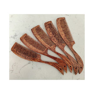 Coconut <b>hairbrush</b> safe for your hair/ Coconut wood comb handmade Wholesale - Product Image 1