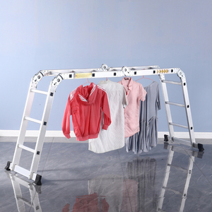 Nhà Sản Xuất Tại Trung Quốc Nhiệm Vụ Nặng Nề Giá Thấp Đa Sử Dụng Thang Gấp Nhôm Di Động Thang Có Thể Gập Lại Lan Can Hộ Gia Đình Thang - Product Image 2