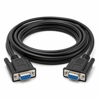 Câble de modem série RS232 DB9 femelle-femelle de 1 m, câble croisé TX RX pour machine industrielle CNC, programmation PLC