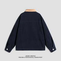 Blouson de chasse bomber style américain personnalisé, coupe ample, fermeture éclair, en coton épais, coupe-vent, vêtement de travail unisexe
