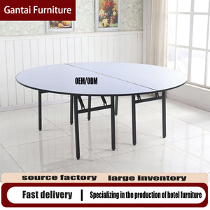 Ensemble <span class=keywords><strong>de</strong></span> <span class=keywords><strong>table</strong></span> et chaises pliantes modernes en PVC <span class=keywords><strong>de</strong></span> 8 pieds <span class=keywords><strong>pour</strong></span> hôtel, restaurant, appartement - Écologique - Product Image 4