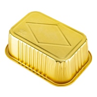 Contenants alimentaires jetables en pulpe moulée rectangulaires Greenhome avec feuille d'aluminium pour desserts, pâtisseries et gâteaux