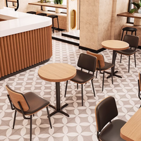 Mobilier moderne de luxe en bois table et chaises de restaurant personnalisées ensemble de canapé de café vente en gros pour une application de café