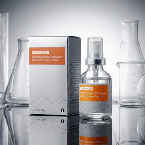 Gel Sérum Reparador <span class=keywords><strong>de</strong></span> Barrera <span class=keywords><strong>de</strong></span> Colágeno Humano Recombinante <span class=keywords><strong>de</strong></span> Marca Privada, Hidratación Intensiva, Calmante, para Piel Sensible, Cuidado <span class=keywords><strong>de</strong></span> Emergencia - Product Image 1
