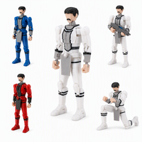 Figurine articulée imprimée en 3D FDM Flame Mecha Warrior, modèle de jouet avec épée, articulations dynamiques, objet de collection, OEM ODM, vente en gros