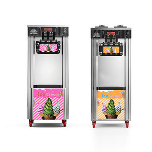 High Capacity <b>Standing</b> Ice Machine 3 Flavors Stainless Steel Commercial Soft Serve Maker Catering Equipment BQL268YL/BQL298YL - Product Image 3