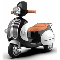 Voiture et moto électriques pour enfants, jouet à piles en plastique à 3 roues pour les enfants de 2 à 4 ans