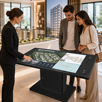 Fabricant de tables interactives tactiles intelligentes VISIGN avec logo personnalisé OEM ODM, kiosque d'information capacitif WiFi pour hall d'hôtel, prix