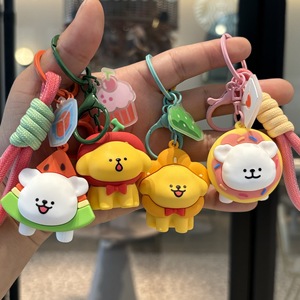 Porte-clés en plastique motif chien mignon et Sakura Club, pendentif pour sac d'école, sac à dos, téléphone portable, clés de voiture, cadeaux à suspendre pour couple - Product Image 2