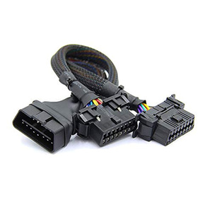 LT012 <span class=keywords><strong>OBD</strong></span> 16pin OBD2 macho a doble hembra Cable de extensión Obd2 Cable de diagnóstico <span class=keywords><strong>OBD</strong></span> cable divisor extensión de herramientas de diagnóstico - Product Image 4