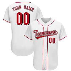 Chemise de sport de style Hip Hop pour jeunes de haute qualité Version de la ville Maillot de baseball avec maille imprimée Polyester Sublimation Logo Number - Product Image 4