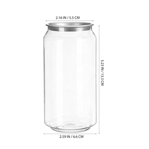 Customizable PET Jar Beverage Can Aluminum Lid Different Sizes 250ml 350ml 500ml <b>Plastic</b> Cups for Juice Bubble <b>Tea</b> Custom Logo - Product Image 3