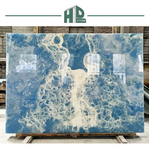 Precio del Mármol Ónix Azul, Losa Pulida de Ónix Azul para Pared de Fondo - Product Image 2