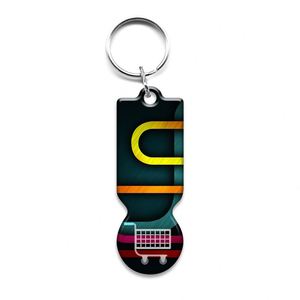 <b>Custom</b> Logo Metal Key Supermarket Shopping Cart Chips Token Keyring Canada UK Germany Trolley Key - Product Image 1