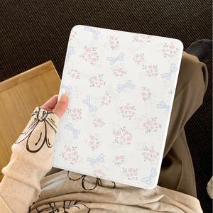 Funda Protectora para Tablet Apple <span class=keywords><strong>iPad</strong></span> con Diseño de Flores en Forma de Lazo, con Soporte Giratorio Pro para la 11ª Generación Mini - Product Image 4