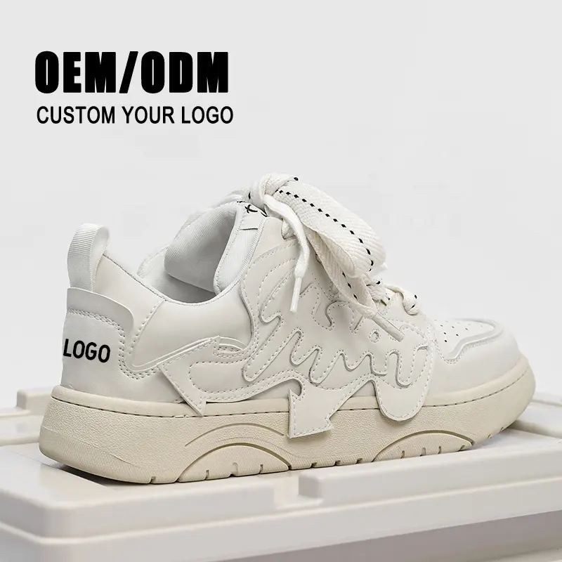 OEM ODM Factory Wholesale Custom Logo Original Leather Men's Casual Shoes Fashion Sneakers for Men