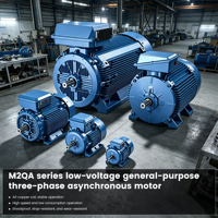 Moteur asynchrone triphasé basse tension ABB série M2QA IE2, haute efficacité, performances fiables pour applications industrielles