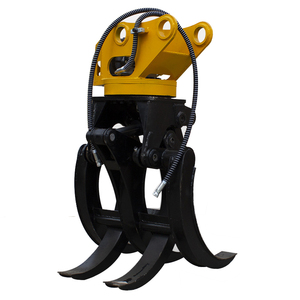 Grappin hydraulique pour mini-excavatrice, grappin rotatif pour bûches - Product Image 4