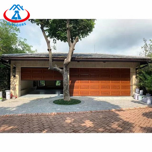 Zhtdoors thiết kế mới nhất cảm biến an ninh cửa nhà để xe cắt cửa nhà để xe một mảnh cửa nhà để xe - Product Image 5