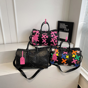 Oem odm ספורט כושר עמיד למים pu גדול עור נסיעות תיק duffel נסיעות תיק עבור גברים - Product Image 2