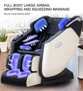 Großhandel Luxus 4D Zero-Gravity Ganzkörper-Massagesessel mit Fingerdruck-Touchscreen, elektrischem Fuß-Spa aus PU-Leder - Product Image 3